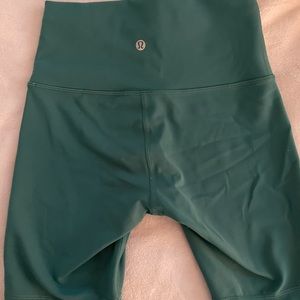 Lululemon align biker shorts 8 inch inseam turquoise